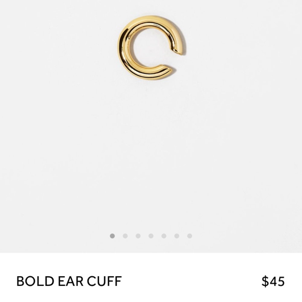 2 Gold Chunky Ear cuffs - Picture 3 of 15